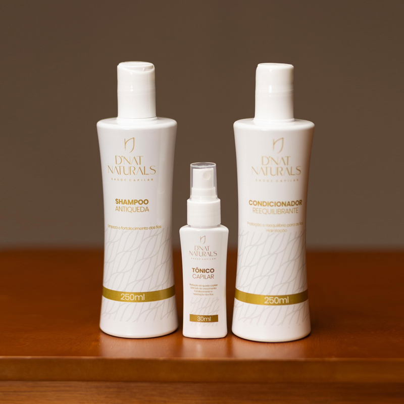 Kit com Shampoo - Tonico e Condicionador